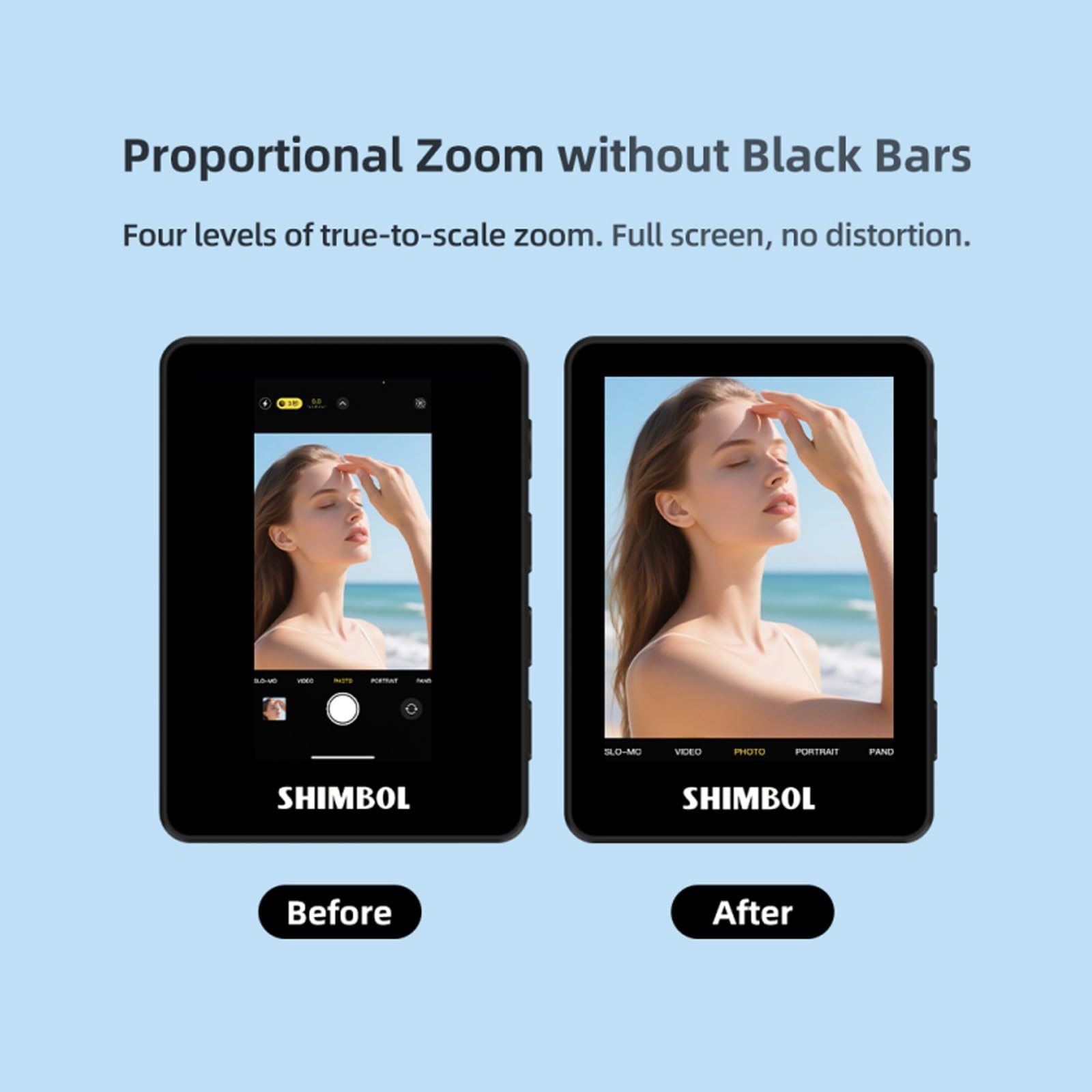 Amazon | Shimbol CP5 Mini II 自撮りモニタースクリーン、2.4インチ